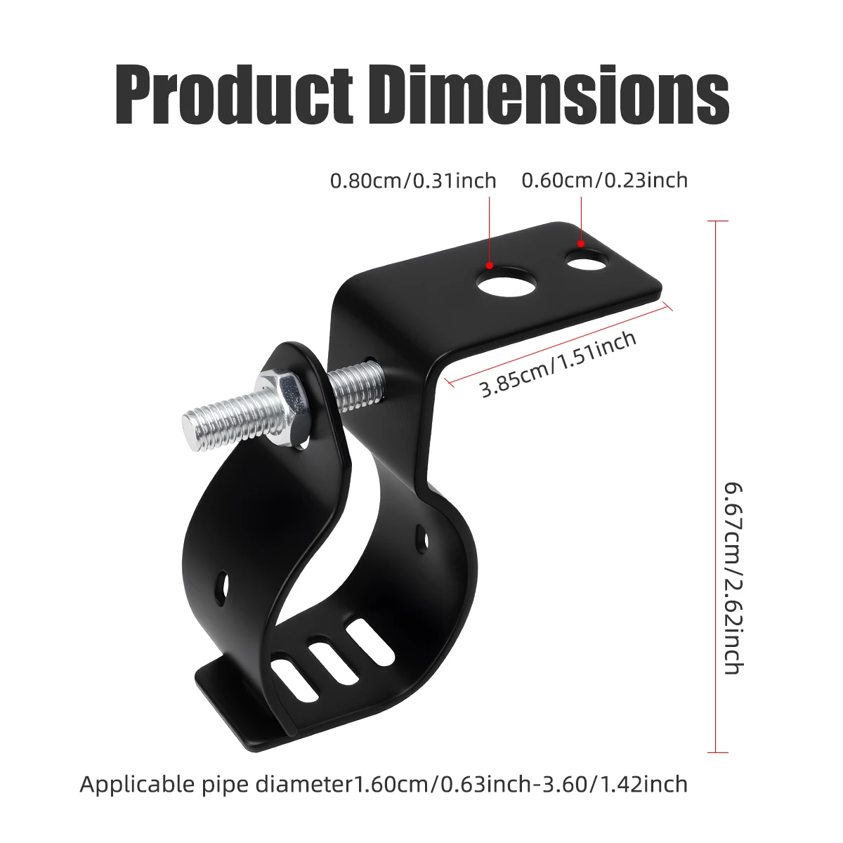 Universal Motorcycle Multi-functional Spotlight Stand Extension Bracket Adjustable Pipe Clamp Motorcycle Modified Accessories