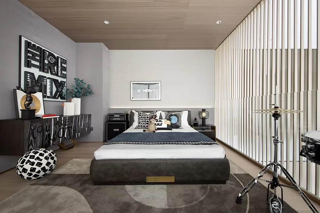 ออกแบบตกแต่งภายในสไตล์โมเดิร์น ซานไห่ ภาพเรนเดอร์ 3 มิติ แม็กซ์ แบบก่อสร้าง สเก็ตช์ ล็อเอย์ วิลล่า ห้องนั่งเล่น ให้คำปรึกษาออนไลน์ บ้าน