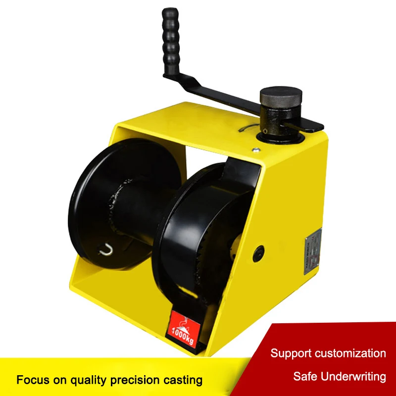 250kg 500kg 1000kg Hand winch two-way self-locking small portable winch automatic braking manual winch tractor