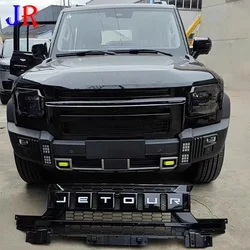 Car Grille Fit for CHERY Jetour Traveller T2 2023 2024 Modified Defender Style Grille Front Face Black Warrior Car Exterior Part