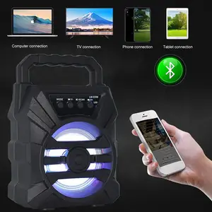 500MAH Bluetooth speaker High power bluetooth speaker tf udisk karaoke portable sound subwoofers 9 Main Sales Caixa Amplified - №4