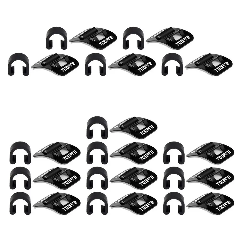 5/10pcs Aluminum Accessories Brake Cable Set Tube Clip Guide Frame U Buckle Conversion Trap Adapter Fixed Clamp