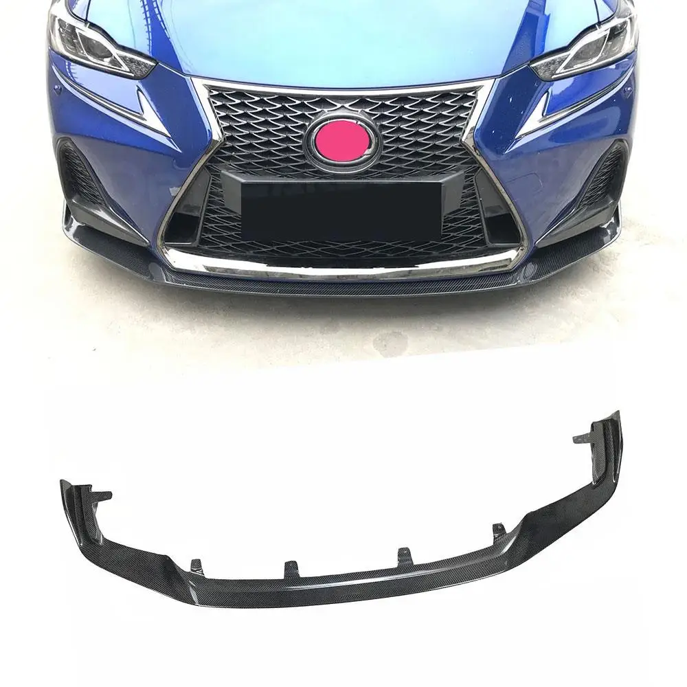 

Carbon Fiber Front Bumper Lip Spoiler Guard Chin Protector for LEXUS IS300 IS350 IS F Sport Sedan 4 Door 2017 2018 Apron FRP