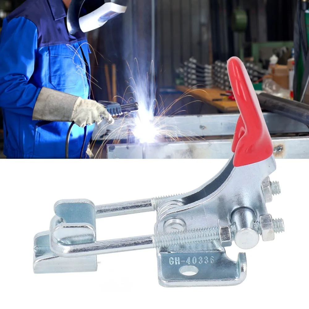 320KG Holding Capacity Toggle Latch Clamp 90 Degree Adjustable Antislip Hand Grip Adjustable Tension Clasp Vertical U Bolt Latch