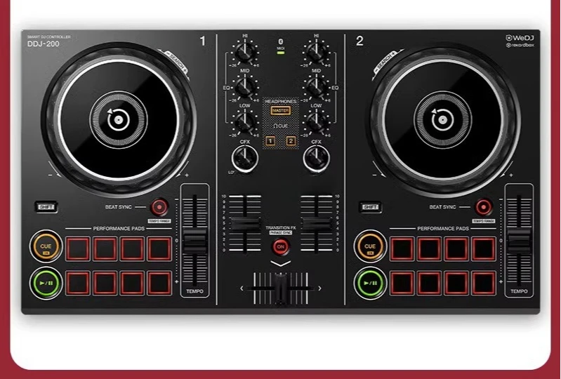 

Dial player DDJ-200 beginner DJ controller supports mobile phone and tablet DJing