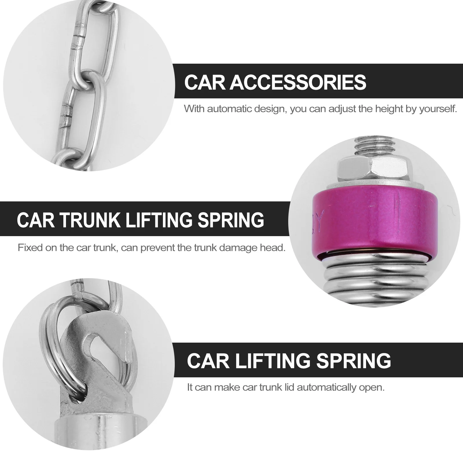 

Adjustable Car Trunk Lifting Spring Durable Tension Spring For Vehicle Boot Lid Automatic Opening Tool Car Accessories