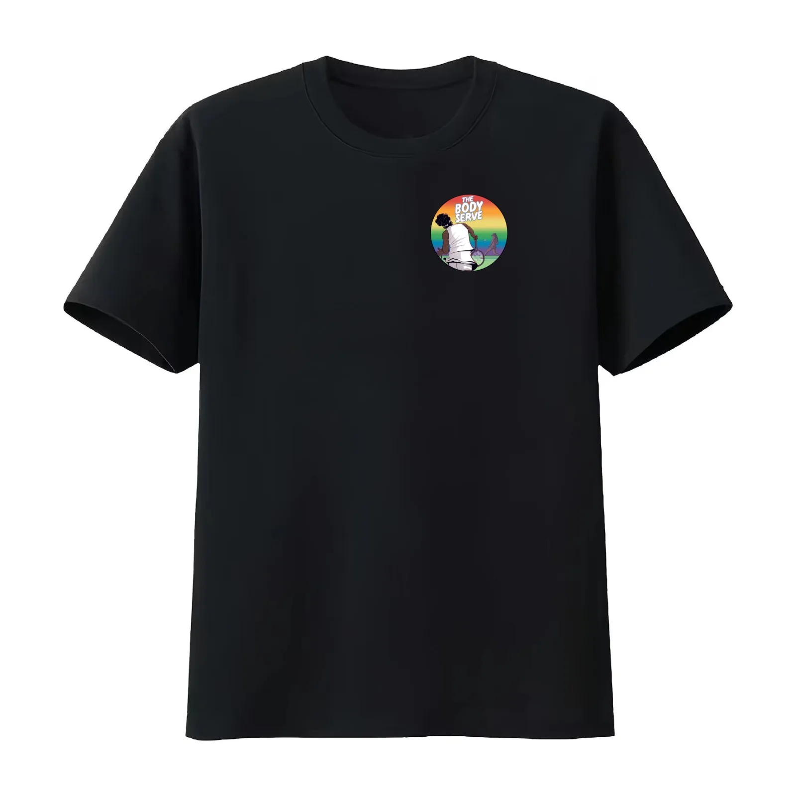 The Body Serve Tennis Podcast T-Shirt Summer Casual Cotton Tee Oversized Streetwear Tops Vintage Graphic Print 100% Cotton