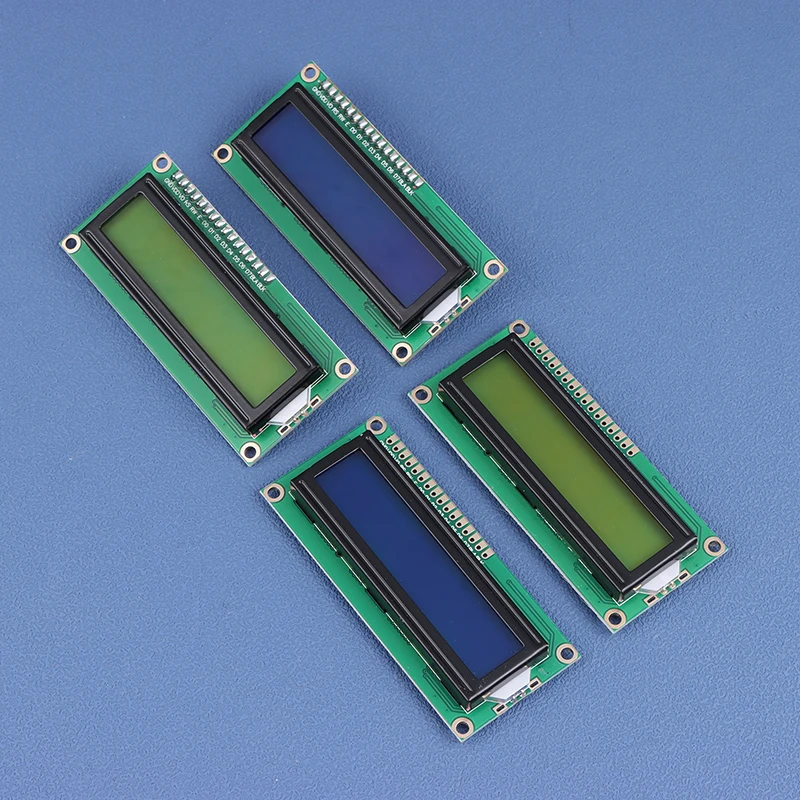 Módulo LCD LCD1602 para Arduino, pantalla verde azul/amarilla de 16x2 caracteres, PCF8574T PCF8574 IIC I2C, interfaz 5V, 1602