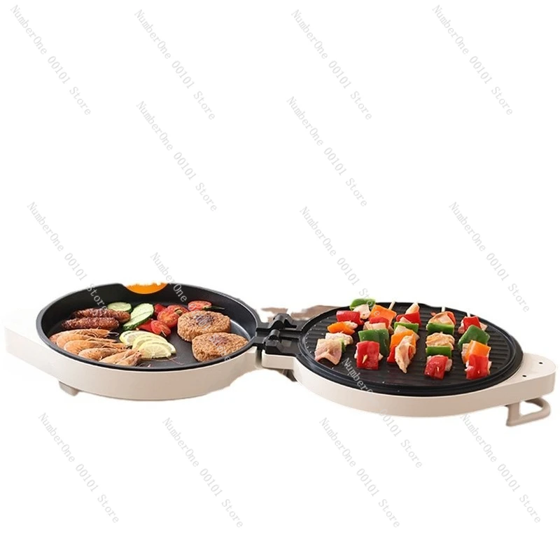 Electric Cake Pan with Double-Sided Heating, Deepened Enlarged Pancake Machine for Household Stall New Frying Pan