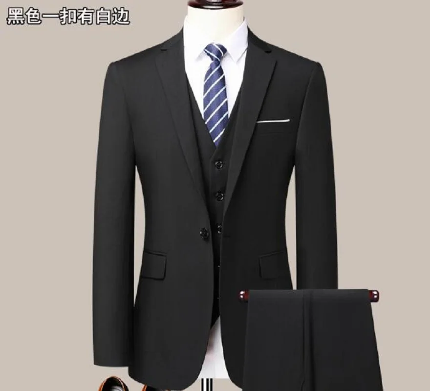 

Black navy Men Suits Trajes De Hombre Traje Homb Custom Made Groom Suit Suit For Men 2 piece (Jacket+Pants)