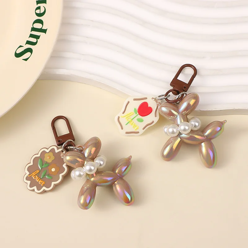 Cute balloon dog Lanyard For IPhone Anti-Lost Bracelet For Samsung Mobile Phone Case Wrist Strap Car Keychain couple Phone Charm