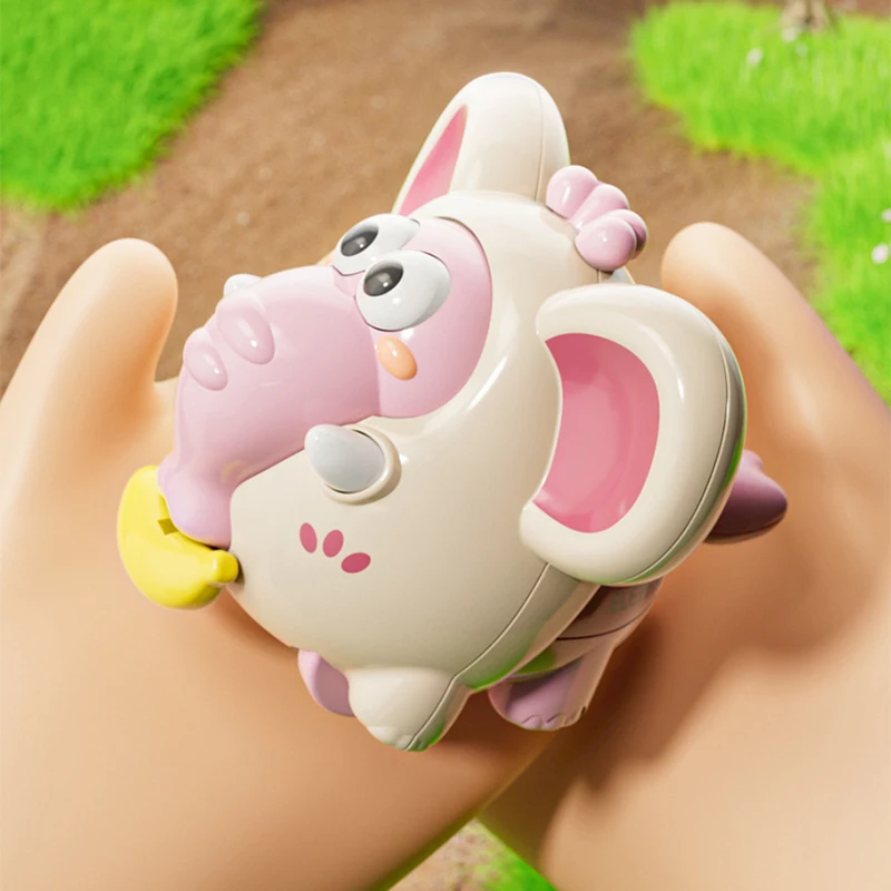 Creative Pulling Rope Clockwork Elephant Toys Cartoon Animal Climbing Wind-up Toy Baby Crawling Early Color Cognitive Toys