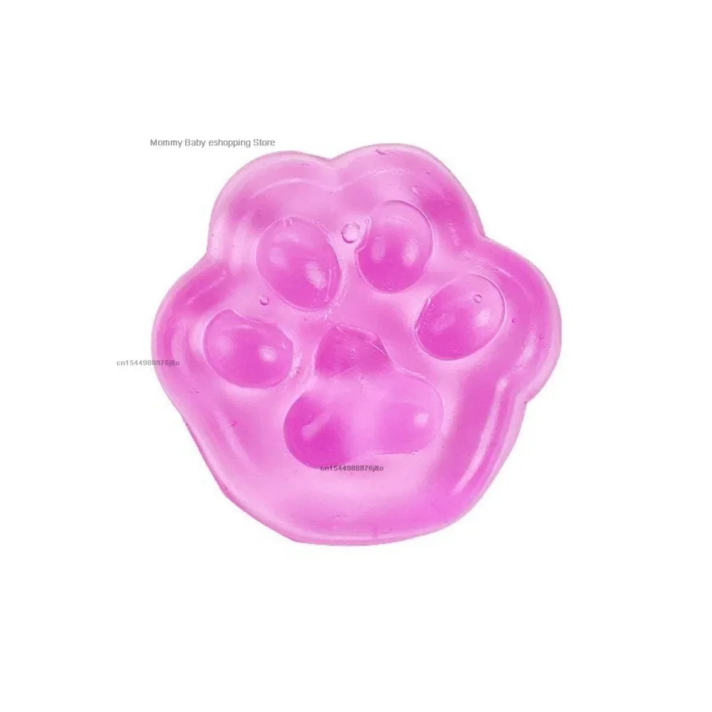 1pc Mini Hand Pinching Cat Paw Fish Fidget Toy Ice Pressure Ball Toy Squeeze Toy Cat Paw Mini Mochi Mini Mochi Ice Block