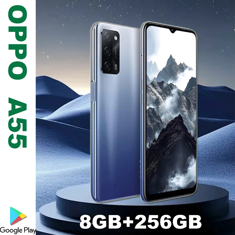 OPPO A55 6.5-inch fashion lightweight smartphone side fingerprint recognition/facial recognition/8GB+256GB/5000mAh