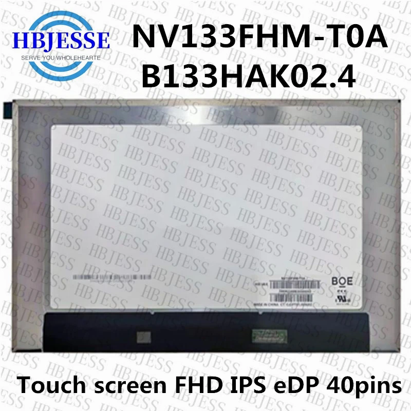 Original 13.3'' LCD Panel Matrix Touch screen For HP EliteBook 830 G7 EDP 40 Pins NV133FHM-T0A B133HAK02.4 FHD 1920x1080