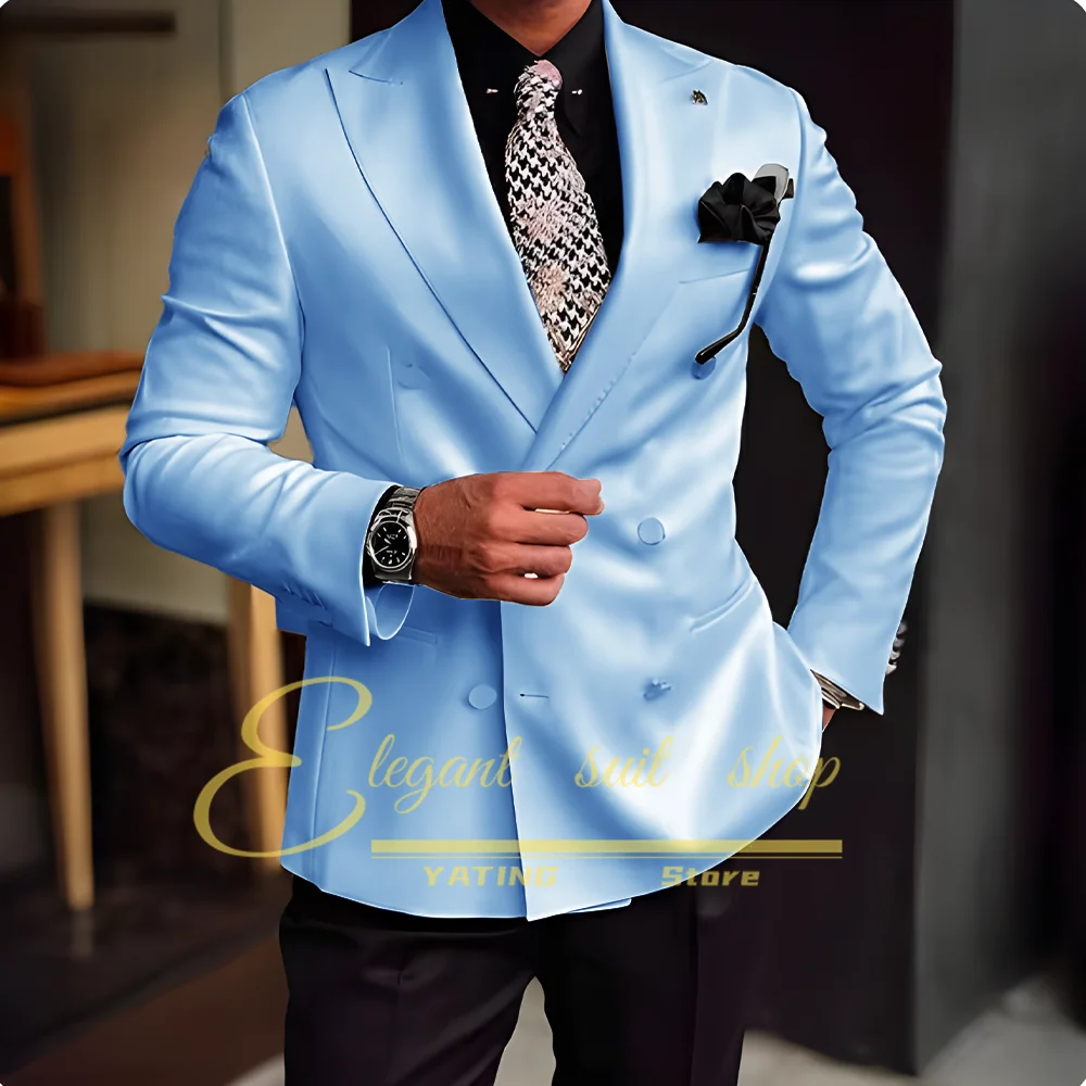 

Latest Designs Men Suit Slim Fit 2 Piece Formal Tuxedo Custom Groom Prom Blazer