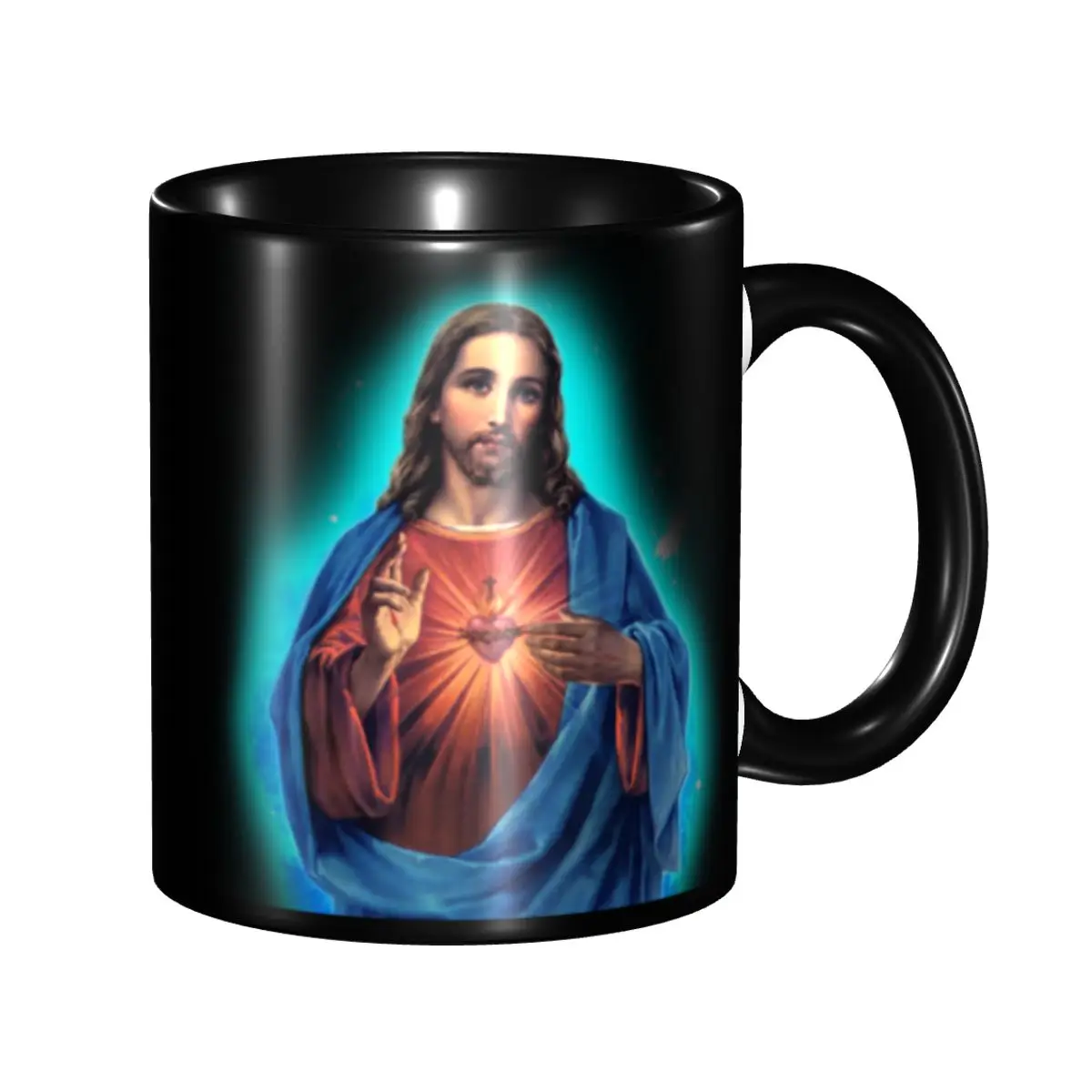 

Sacred Heart Of Jesus Coffee Mug DIY Custom Ceramic Tea Milk Mug