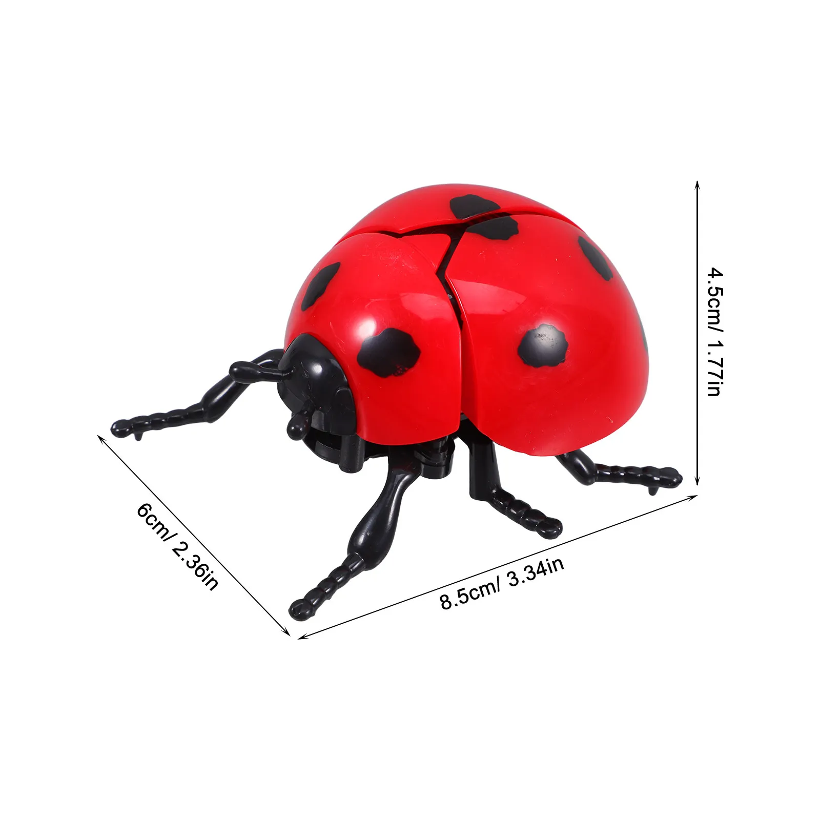 Wind Up Moving Beetle Realistic Crawling Ladybug Simulation Insect for Kids Fun Party Favors Mechanical Animal Entertainment