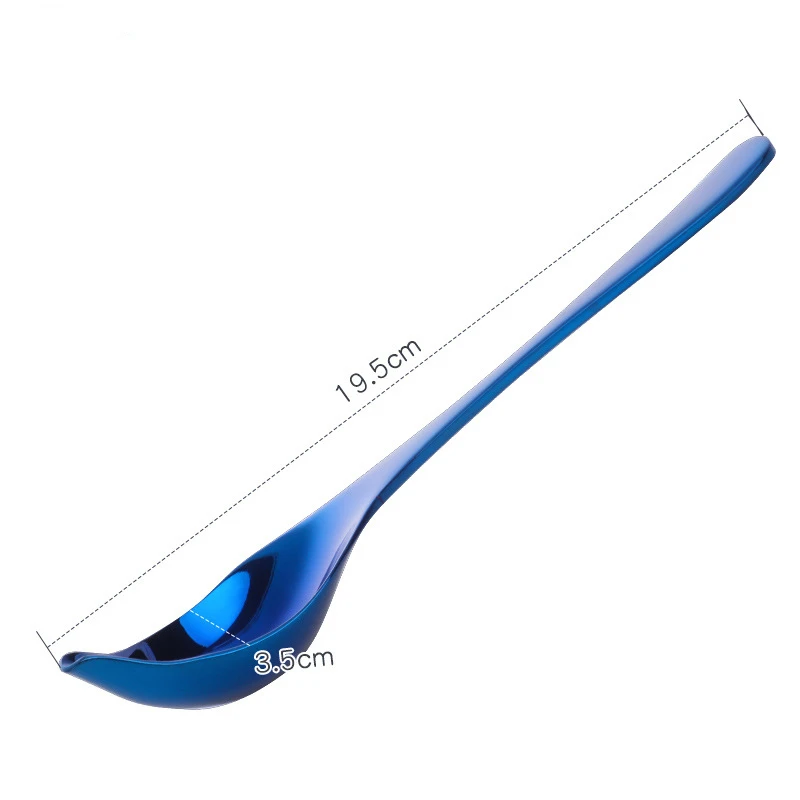 Stainless Steel Long Handle Duck Mouth Sauce Spoon Scoop Tableware Cooking Tool Coffee Chef Mini Cake Decoration Pencil