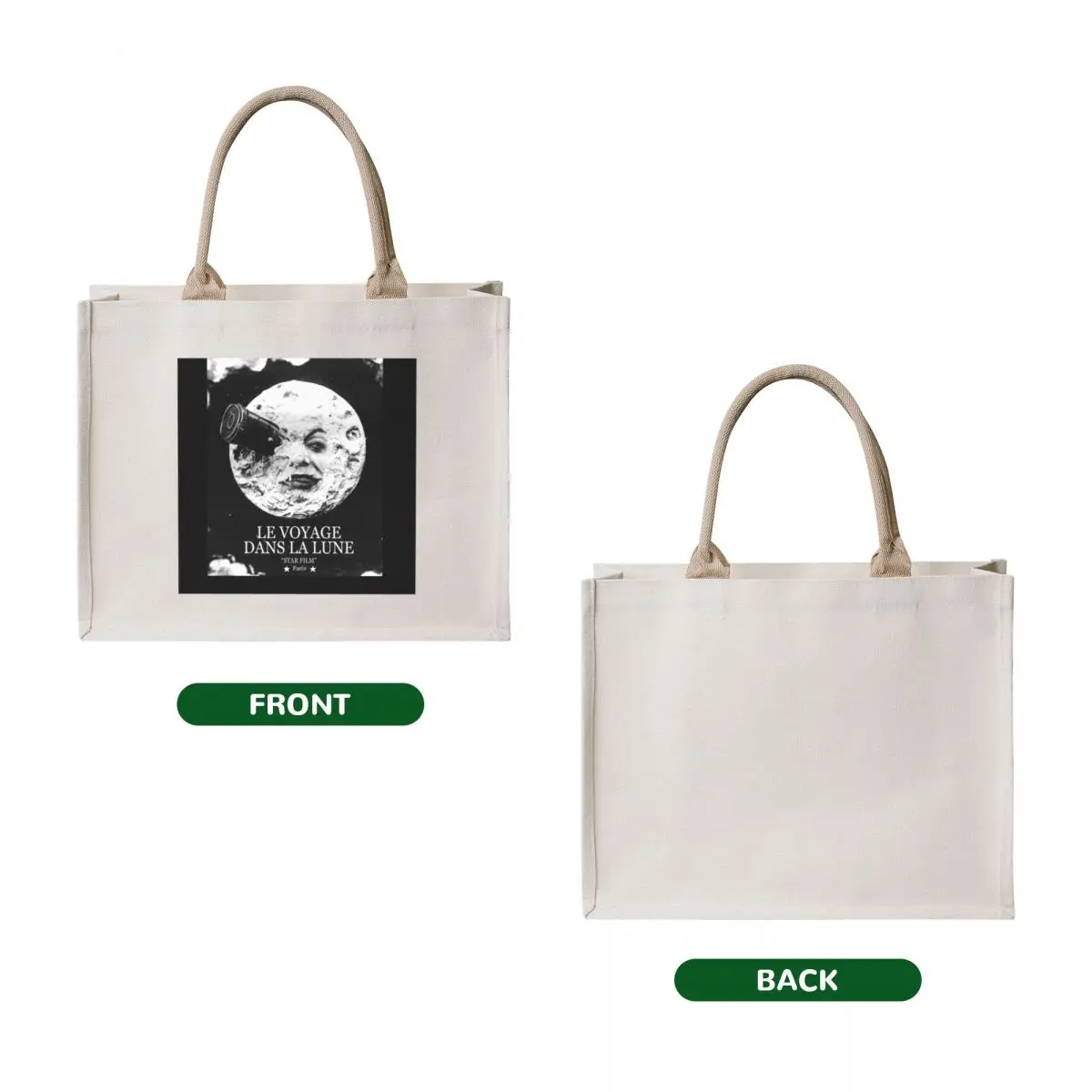 A Trip to the Moon (Le Voyage Dans La Lune) Tote Bag personalized tote bag tote bags men Lady bag Lady bags