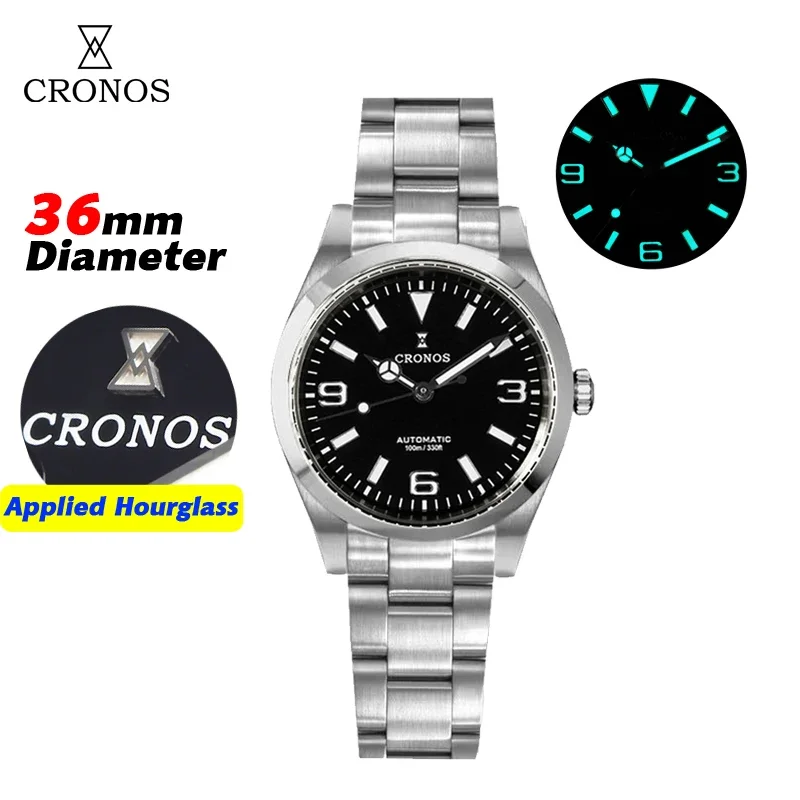 CRONOS クロノス Cronos 36mm EX Men Watch NH35 Automatic Movement Mechanical