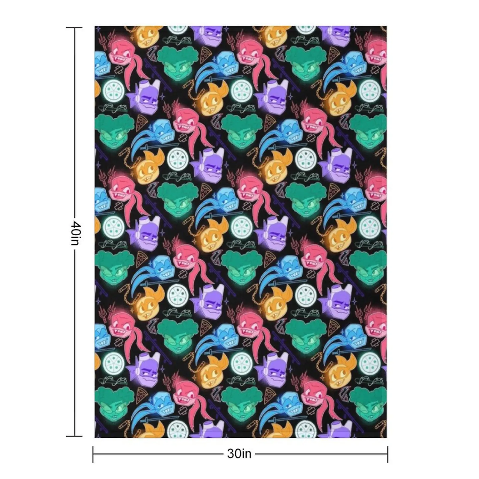 Turtle Power! Throw Blanket Flannels Blankets For Sofas Quilt Moving Blankets