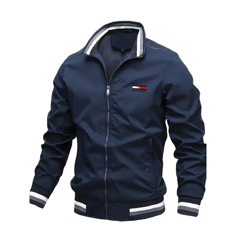 Men's Jackets Oversized Spring Autumn Stand Collar Zipper Outdoor Coat Tops Baseball Bomber Varsity Jackets Man Designer Clothes