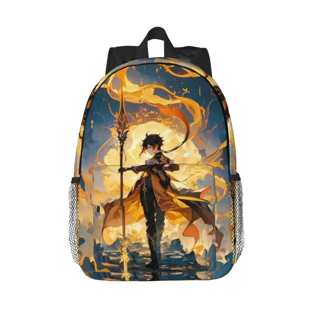 

Zhongli Cartoon Genshin Impact Games Backpack Hot Sale Daypack Boys Girls BookBag Shoulder Bags for Men Women Kids School Bag