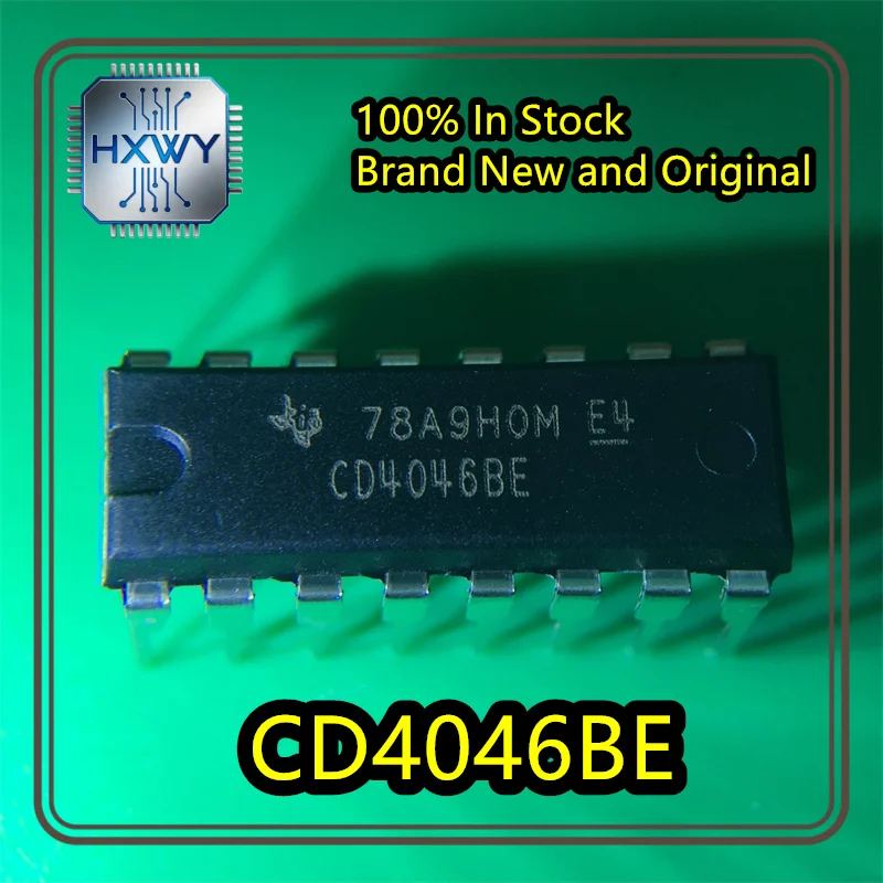 (10/50 pieces) CD4046BE CD4046 DIP-16 through-hole CMOS low-power phase-locked loop, brand new original stock, electronic chip.