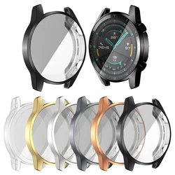 Etui z TPU na Huawei watch GT 2e GT 2 46mm band Watch GT3 46mm/GT2e/GT2 Pro soft All-Around Screen ochraniacz etui na zderzaki