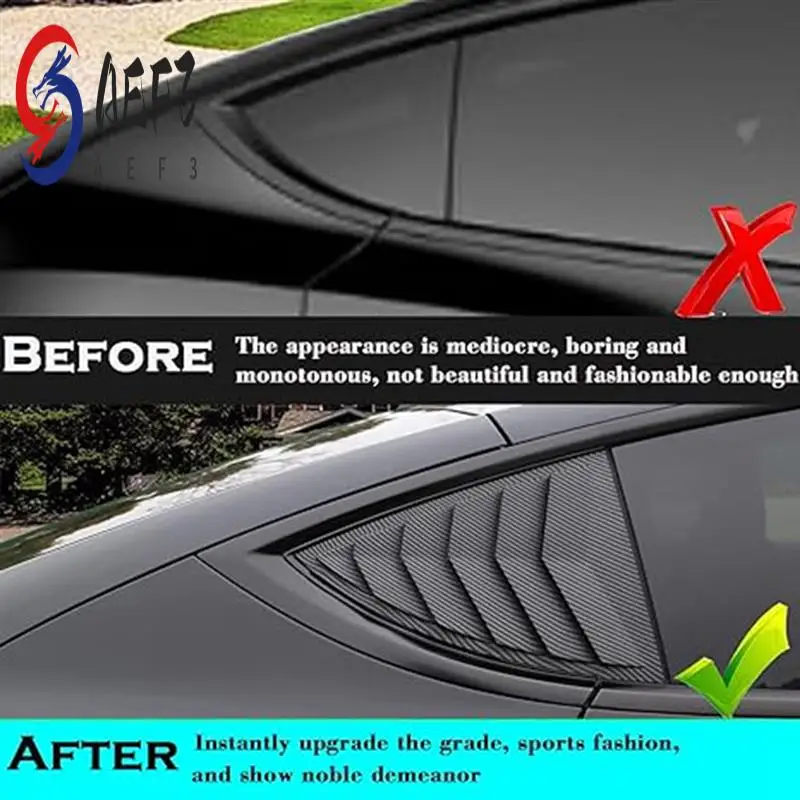 

AEF3-Car Side Window Louver Cover Sport Style For Tesla Model Y 2021 2022 2023 Accessories