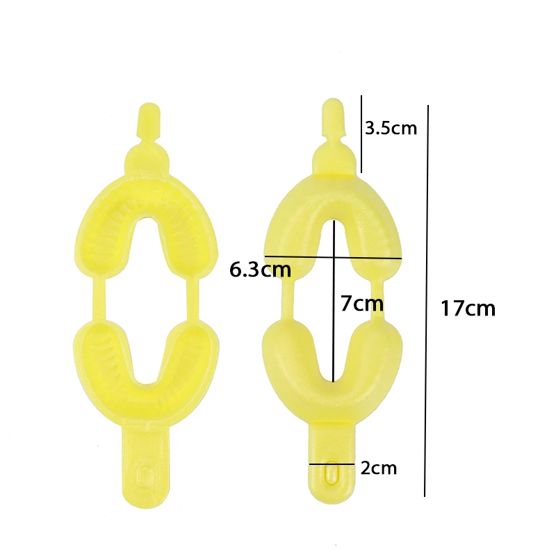 Bandeja de impresora Dental desechable, espuma fluorurada S M L, Material para dentadura de bebé, herramientas de laboratorio, 15 Uds.