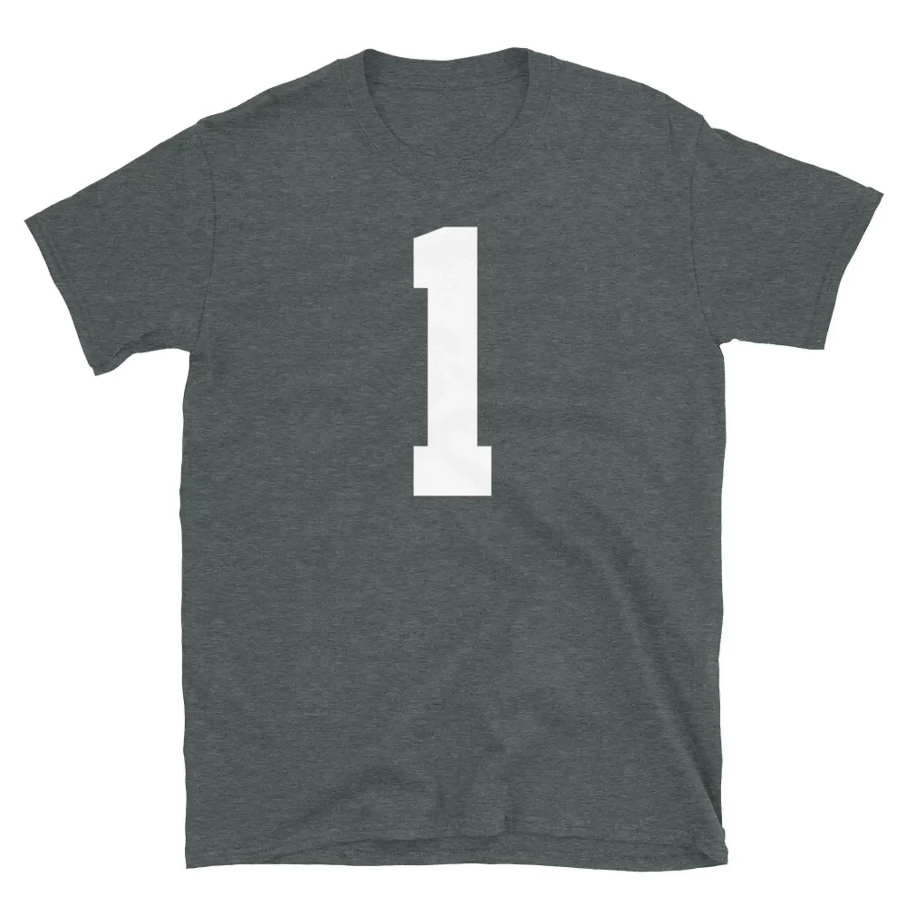 Team Uniform Jersey Number 1 Birthday Varsity Short Sleeve Unisex T Shirt