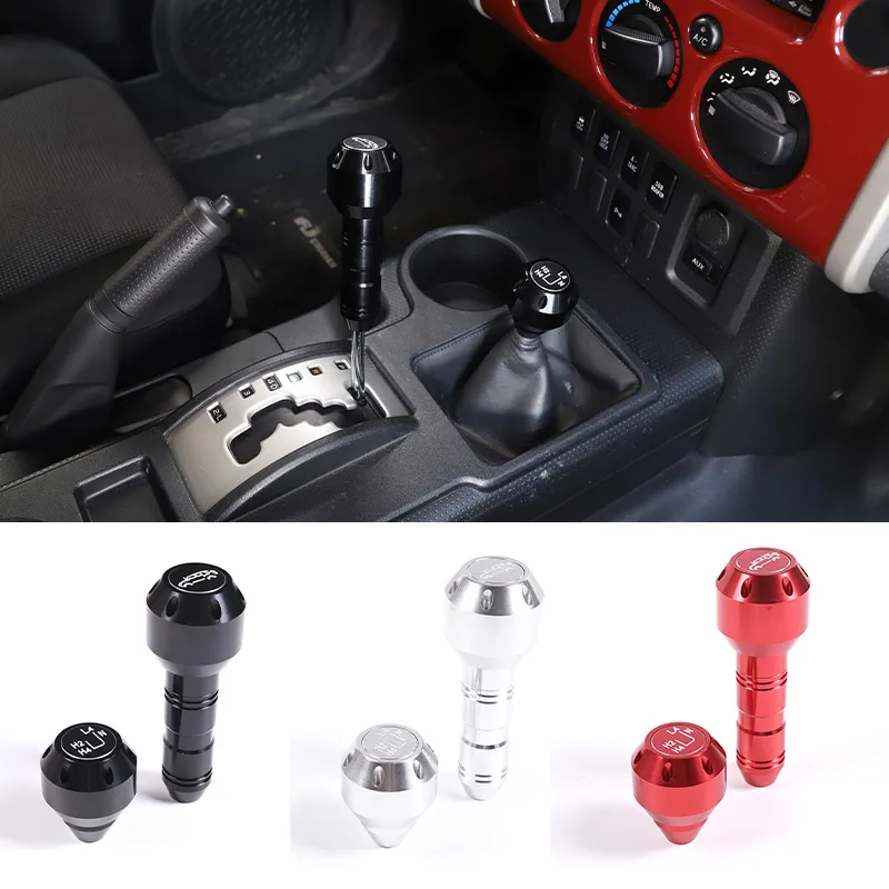 

For Toyota FJ Cruiser 2007-2021 Aluminum Alloy Black/Red Car Shift Head Gear Knob Car Interior Accessories