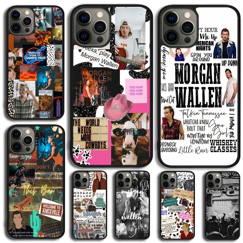 Morgan Wallen Phone Case For iPhone 14 15 16 13 12 Mini Max Cover For Apple iPhone 11 Pro Max 6 8 7 Plus SE2020 Coque