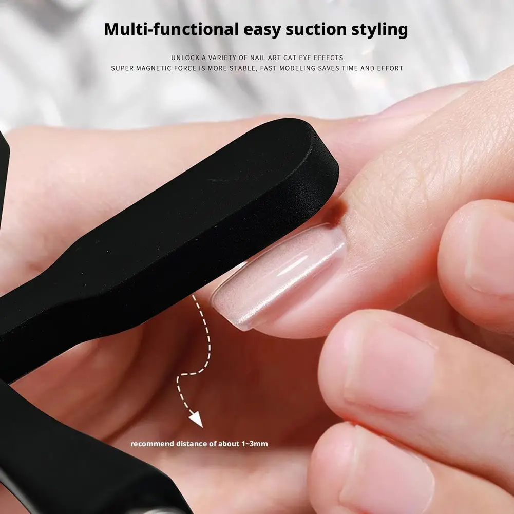 Magnete per unghie Cat Eye 6 in 1, stick magnetico forte, pittura su gel, unghie, design artistico, strumenti per manicure con effetto glitterato