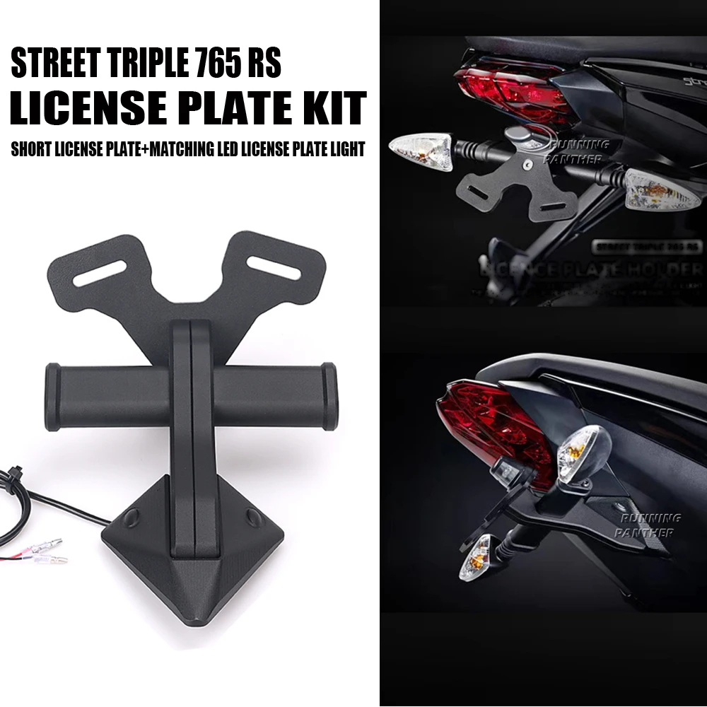 For Street Triple 765 R RS S 675 Daytona 675 R Motorcycle Rear Short Tail Stock Tidy License Plate Holder Tailstock Bracket Kit