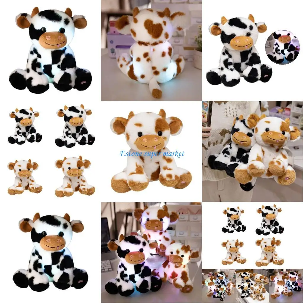 

090B мультяшная корова обнимающая кукла для малышей представляет комфортную игрушку-фигурку
