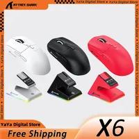 Attack Shark X3/X6 Wireless Mouse ,Macro Gaming Mouse, 49g Lightweight Mouse,PixArt PAW3395 650IPS 26000dpi,mouse pad/PC/laptop