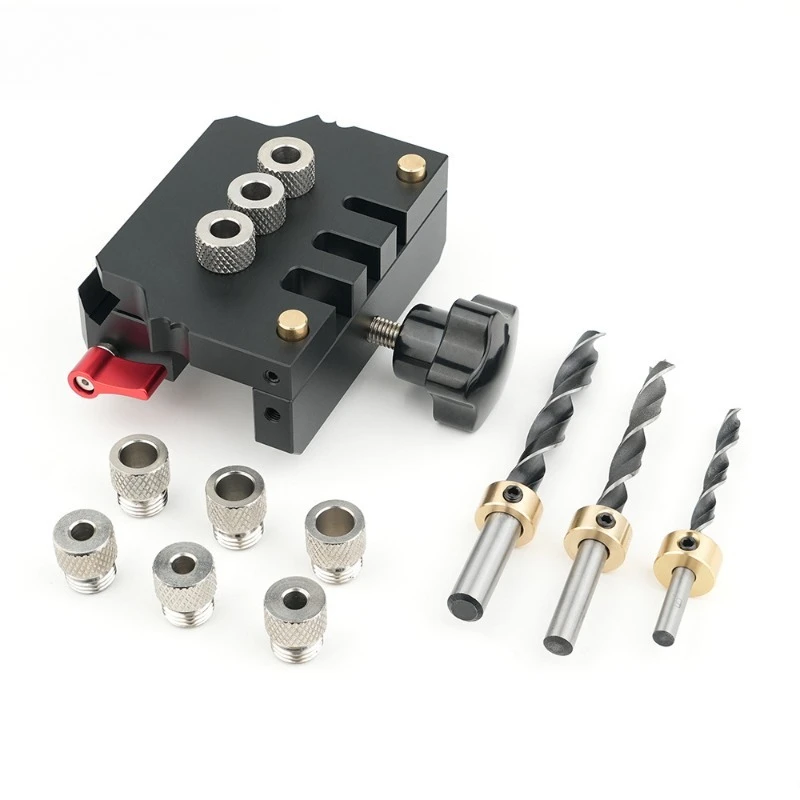Woodworking New Aluminum Alloy High Tenon Puzzle Round Wood Tenon Punch Precision Automatic Dividing Tool Round Wood