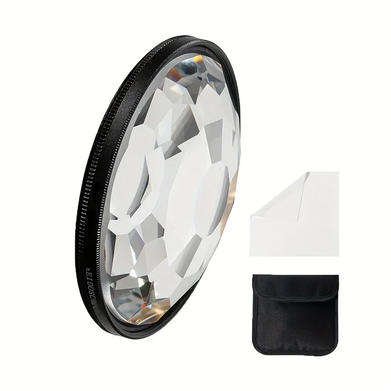 

Kaleidoscope glass prism 49/58/67/72/77/82mm camera effect filter Variable number of subjects for SLR camera micro-single camera