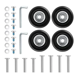 30 Uds cubierta de carrito ruedas accesorios de viaje maleta ruedas bolsas equipaje giratorio de goma
