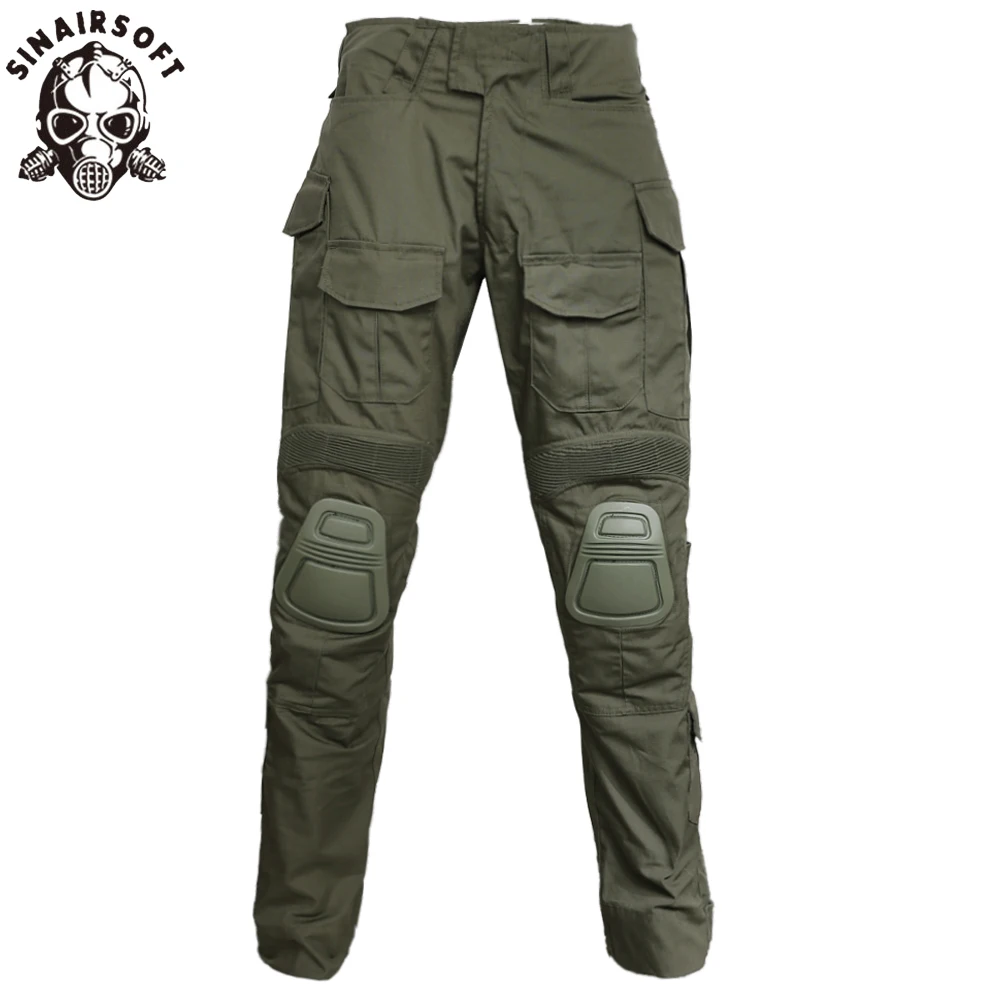 SINAIRSOFT G3 Combat Pants with Knee Pads Tactico Trousers MC gen3 Outdoor Hunting Camouflage