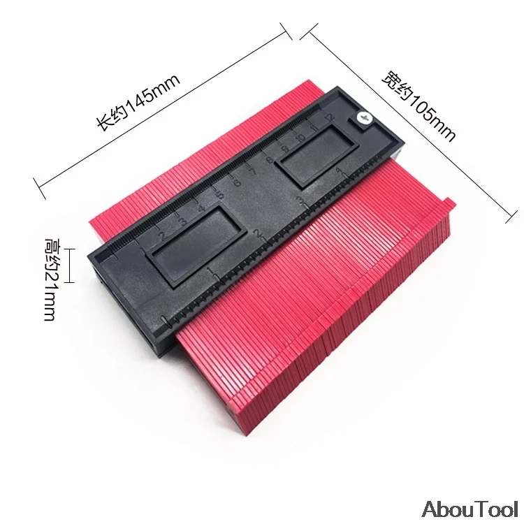 5inch Contour Gauge Plastic Profile Copy Contour Gauges Standard Wood Marking Tool Tiling Laminate Tiles Profile Measuring Tools