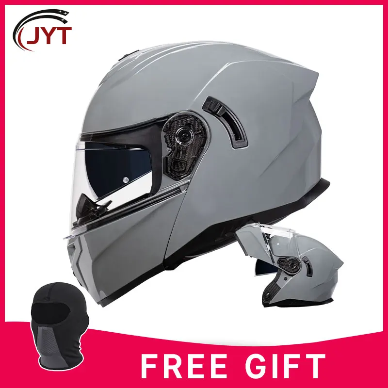 

Flip Up Motorcycle Helmet Double Lens Full Face Helmet High Quality Four Seasons Moto Cascos Motociclistas Capacete DOT Approved