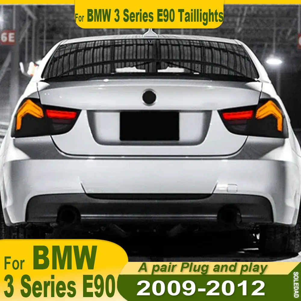 Car LED taillight For BMW 3 Series E90 2009 2010 2011 2012 Rear Dynamic Turn Signal Start-up Animation Car Lamp Auto Accessories