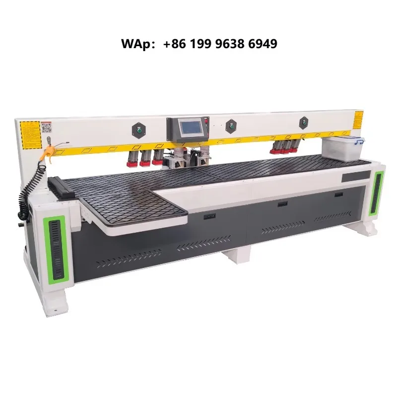 CNC Tenoner High Precision Automatic  Horizontal Side Hole Drilling Machine for Wood Furniture with Pump and Bearing