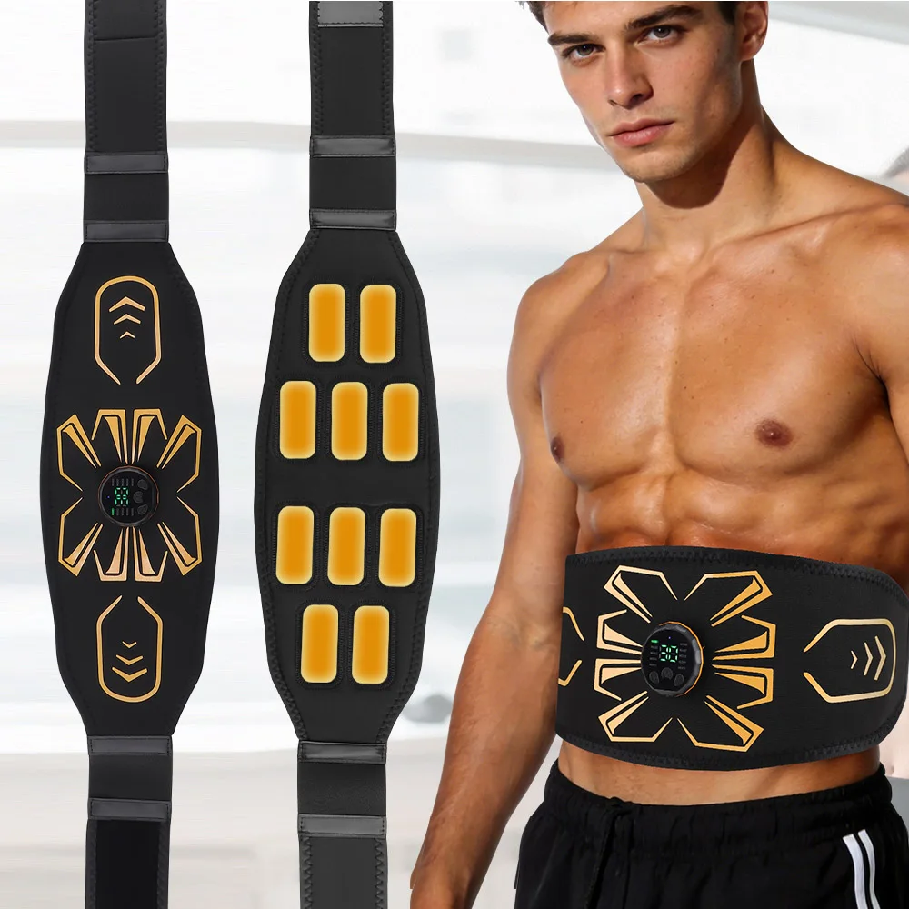 

EMS Muscle Stimulator Abdominal Toning Belt 10 Modes 30 Intensity Waist Belly Massager Ab Trainer Fitness Equipment For Home Gym
