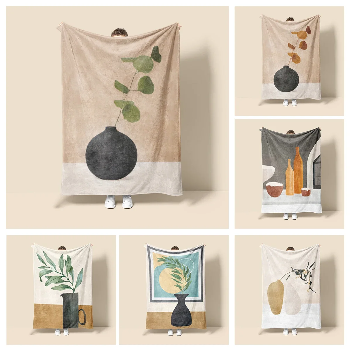 

Home decoration plush Throw Sofa blanket Anime animals Bedspread bed fluffy soft blankets decor Plaid retro flower plant