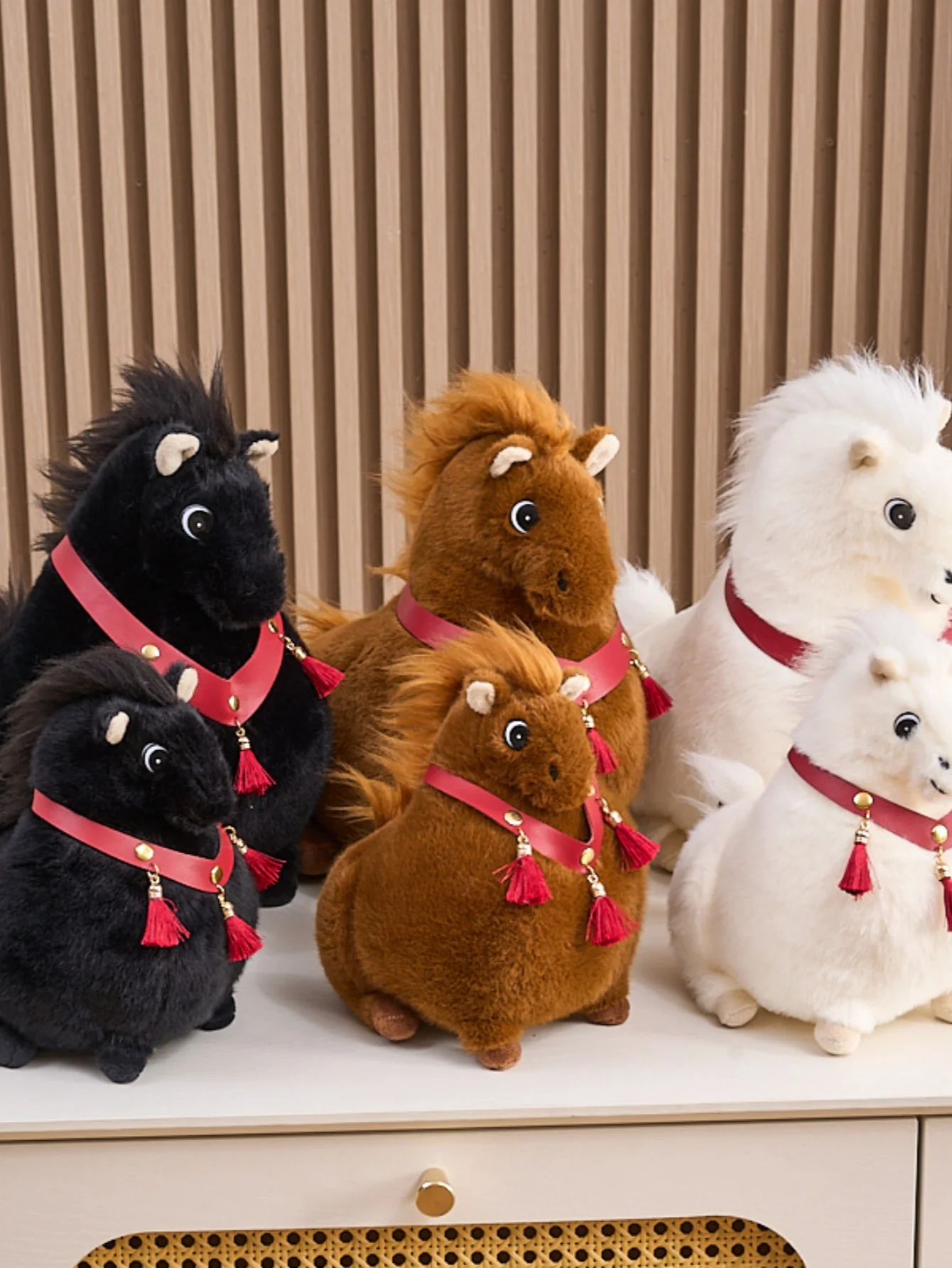 Zawieszka Pluszowa Koń Pony Tłusty Zawieszka do Torby Brelok Zwierzę Wypchana Lalka Dekoracja Domu